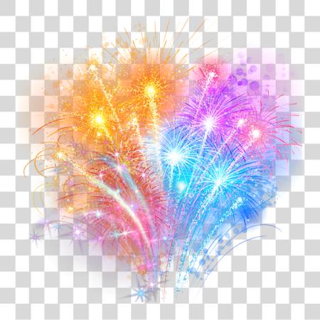 تحميل Ftestickers تأثير Fireworks ملون Fireworks بي ان جي ملف