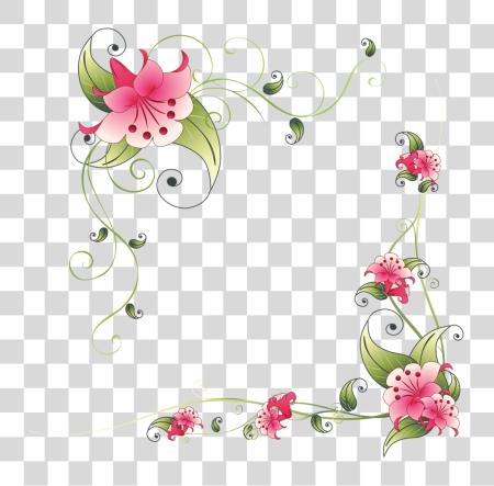 下载 Fotki Page Borders 設計 Printable Designs Printables Page Borders 花 PNG file