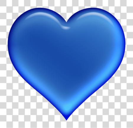 Download azul corazón emoji corazón PNG file