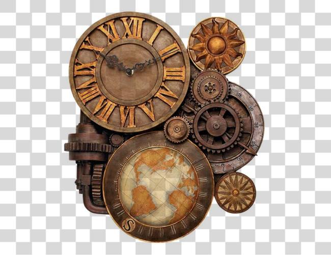 Download Steampunk Gears Steampunk Gear Clock Clip Art