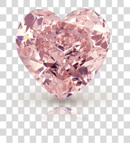 Download Heart Tumblr Pink Heart Shape Diamond PNG file