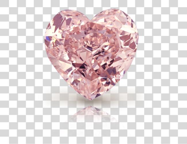 Download Heart Tumblr Pink Heart Shape Diamond Clip Art