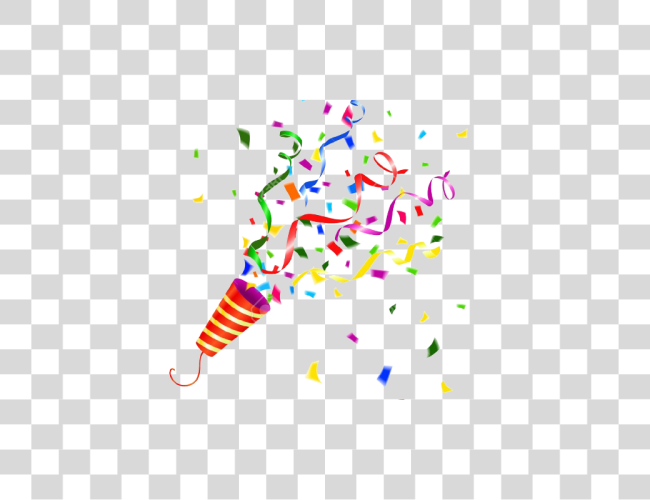 Download Confetti Clipart Party Horn Party Popper Confetti Clip Art