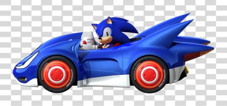 Download Sonic Novo Sonic Carro PNG file