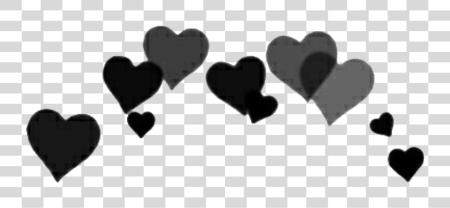 Download Find And Videos About Text Heart And Edit On Black Heart Crown PNG file