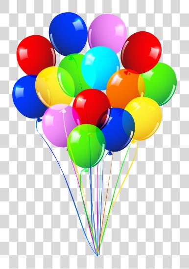 Download Ballons Balloon Bunch Happy Birthday Balloons PNG file