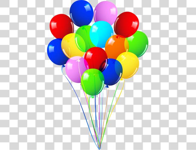 Download Ballons Balloon Bunch Happy Birthday Balloons Clip Art