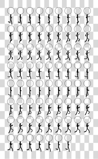 تحميل عصا Man Sprite Sheet Stickman Sprite Sheet بي ان جي ملف