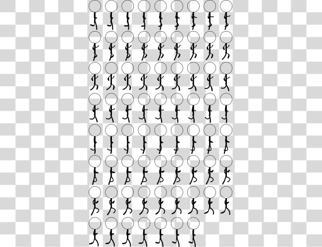 Download palo hombre Sprite Sheet Stickman Sprite Sheet Clip arte