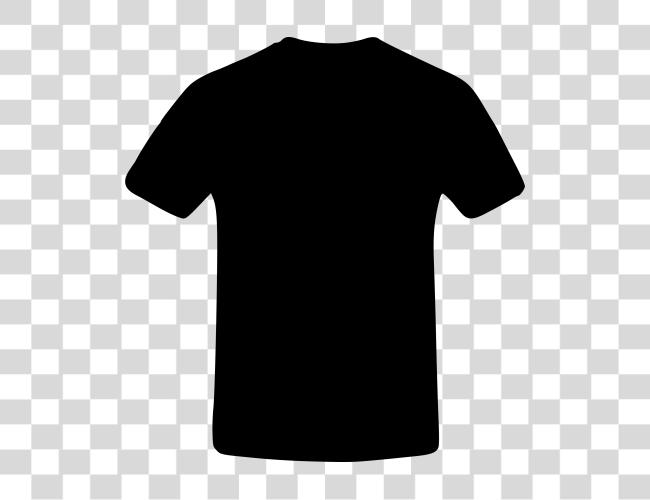 Download un negro T Shirt negro Shirt Clip arte