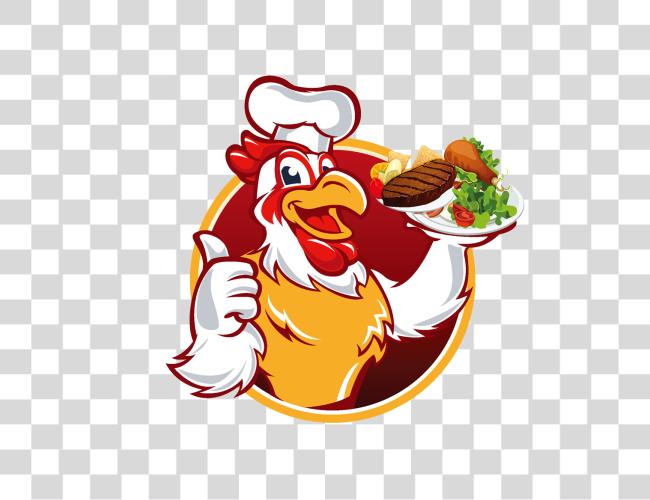 Download Cartoon Chinese Food Chicken Chef Logo Clip Art